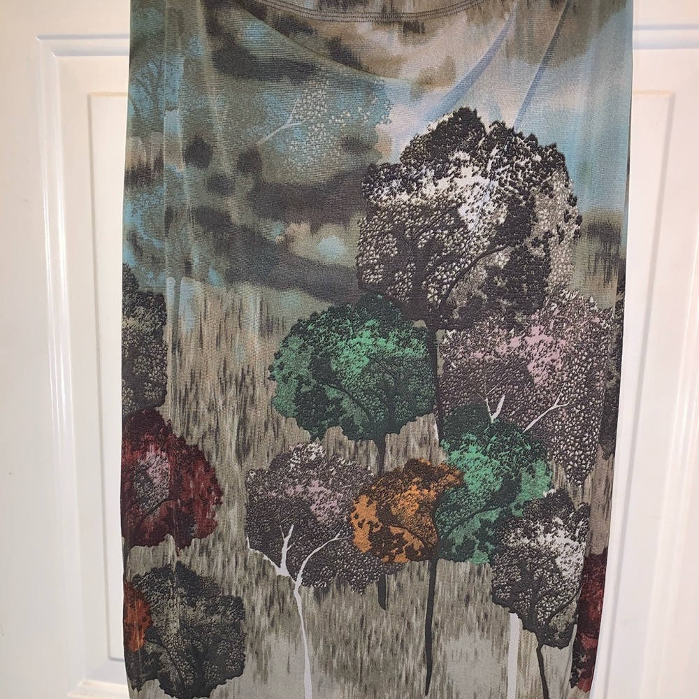 Petit Pois mesh pencil skirt, lined. EUC